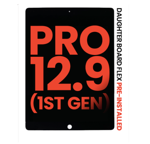 iPad Pro 12.9 (1st Gen / 2015) LCD Assembly for LCD Assembly With Digitizer & Daughter Board Flex Pre-Installed (Black)