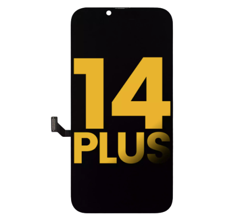 iPhone 14 Plus Screen Replacement LCD Screen Display Touch Screen Digitizer Assembly with Steel Plate Instßalled ( Soft OLED )