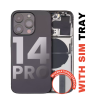 iPhone 14 Pro Back Housing W/ Small Pre-Installed (International Version) (Used OEM Pull: Like New)