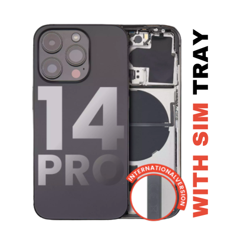 iPhone 14 Pro Back Housing W/ Small Pre-Installed (International Version) (Used OEM Pull: Like New)