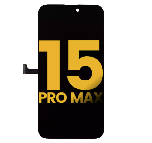 iPhone 15 Pro Max Screen Replacement LCD Screen Display Touch Screen Digitizer Assembly with Steel Plate Installed < OLED > ( 120 HZ )