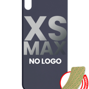 iPhone XS Max Back Glass Replacement < No logo / Large Camera Hole > Space Gray