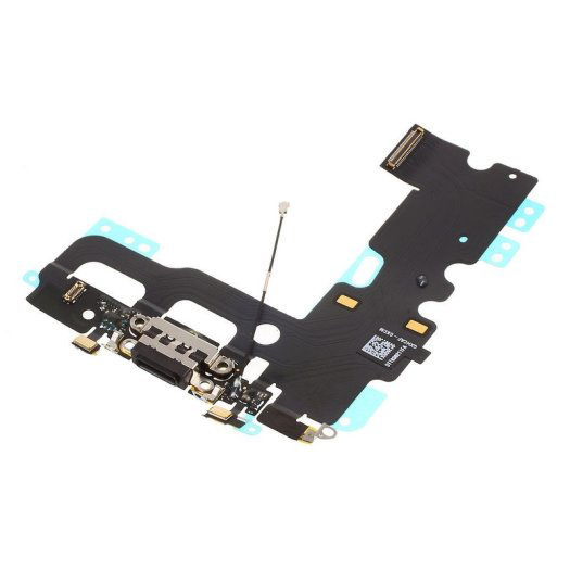 iPhone 7 Charging Dock Flex Audio Jack Cable - Black