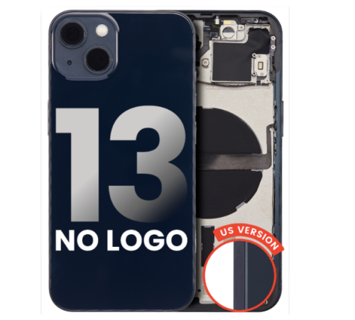 iPhone 13 Back Housing W/ Small Components Pre-Installed (US Version) (No Logo)