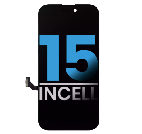 iPhone 15 Screen Replacement LCD Screen Display Touch Screen Digitizer Assembly with Steel Plate Installed < Incell >