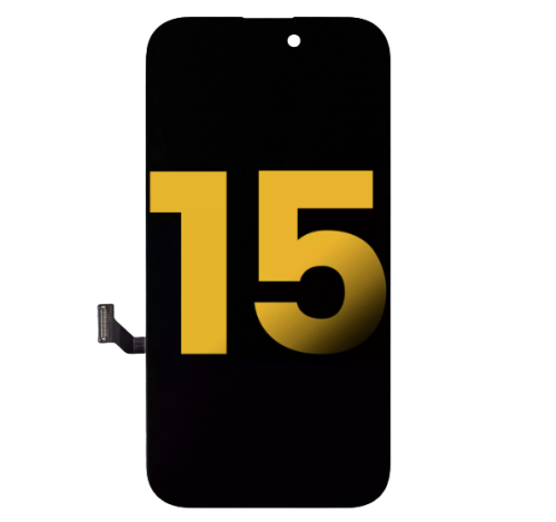 iPhone 15 Screen Replacement LCD Screen Display Touch Screen Digitizer Assembly with Steel Plate Installed < OLED >