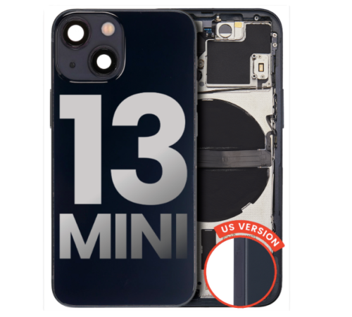 iPhone 13 mini Back Housing W/ Small Components Pre-Installed (US Version) (Used OEM Pull: Like New)