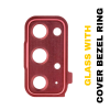 Samsung Galaxy S20 FE 4G / 5G Back Camera Lens With Cover Bezel Ring (Cloud Red)